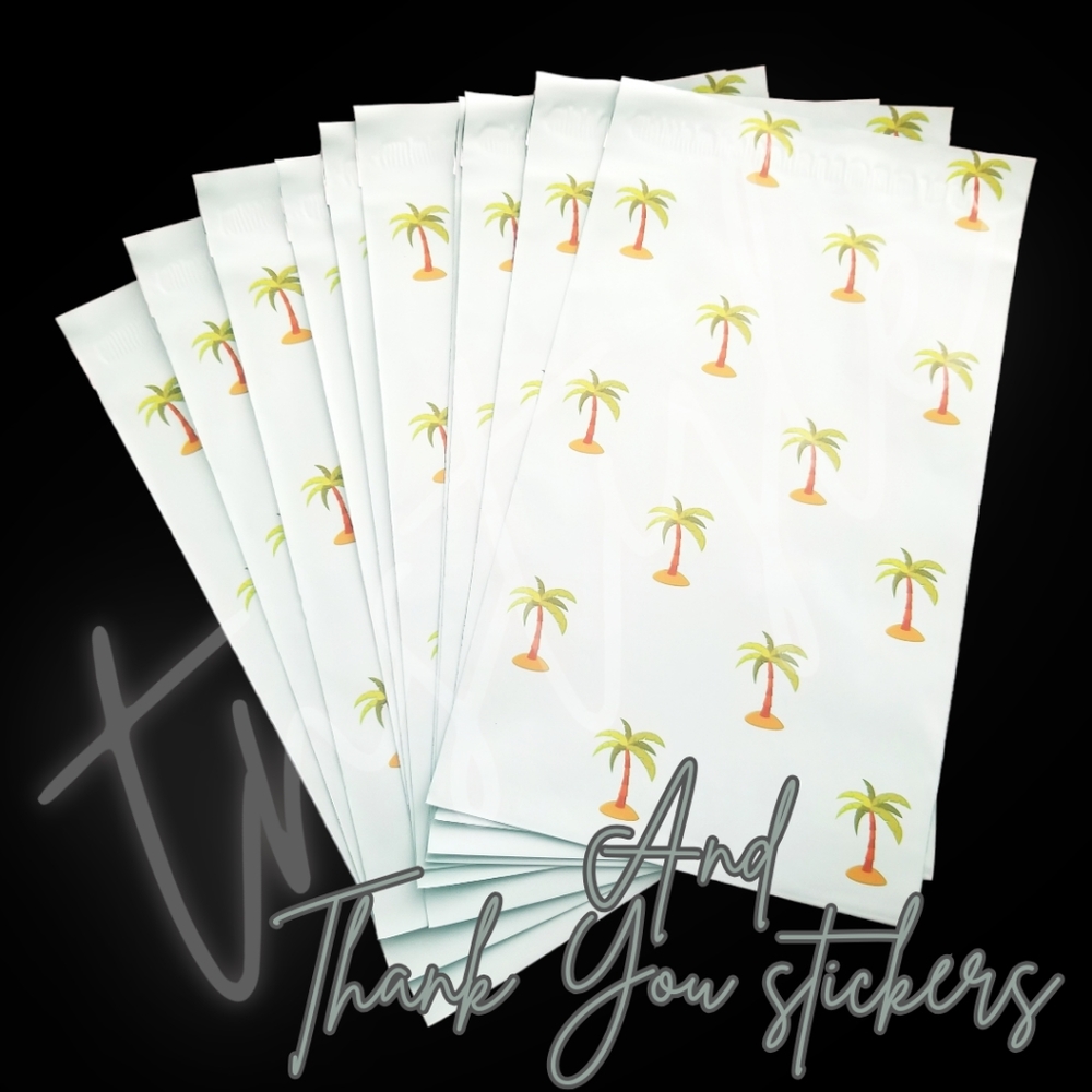 40 - 6x9 Palm Trees Print Polymailers